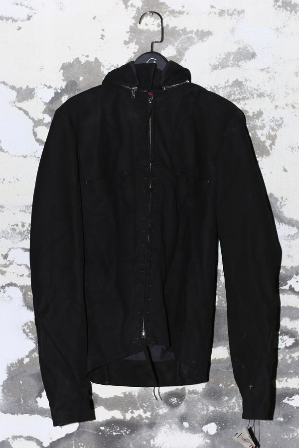 m.a+ Double Pocket Detachable Hood Bomber Jacket J221DZHZ-NUB1.0 Black (J221DZHZ)